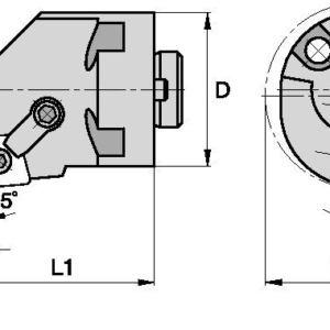 H-MCKN 15° 2.5 in bar adapter