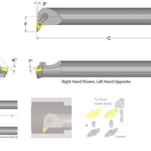 S-MVUN R/L Boring Bar Style U