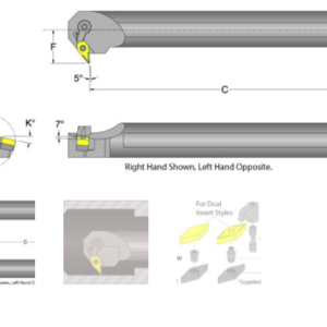 S-MVXN R/L Boring Bar Style X